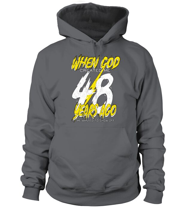 48th birthday shirt Men's Hoodie