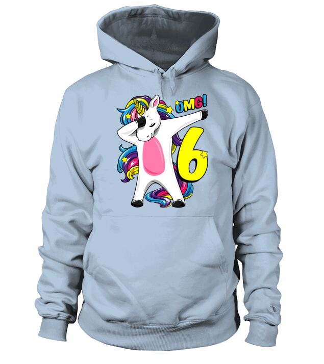 6 Years old Dabbing Unicorn gift girl 6th birthday Men's Hoodie