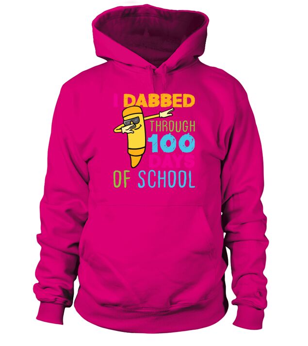 100 Days of School Dabbing Crayon Men's Hoodie