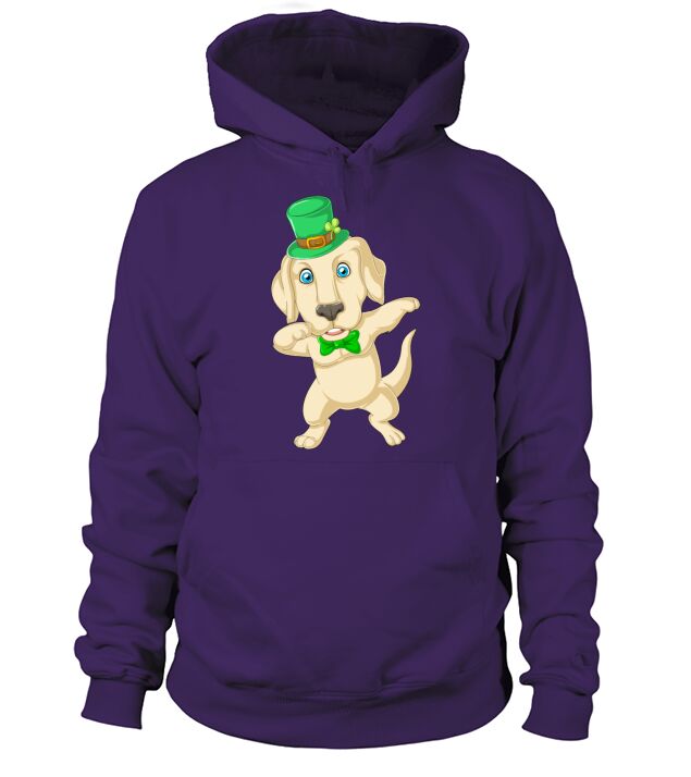 dabbing labrador st patricks day Men's Hoodie