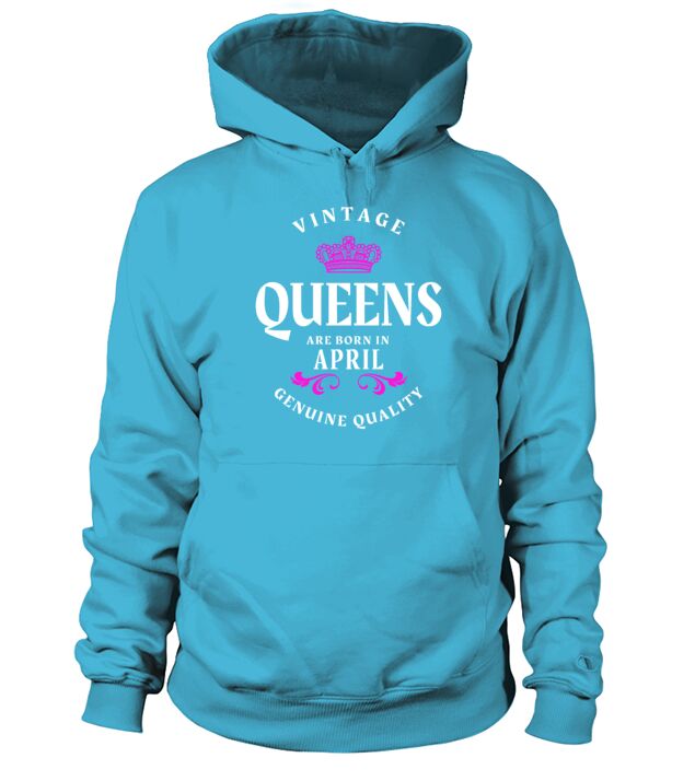 Queens are born in April Birthday Men's Hoodie