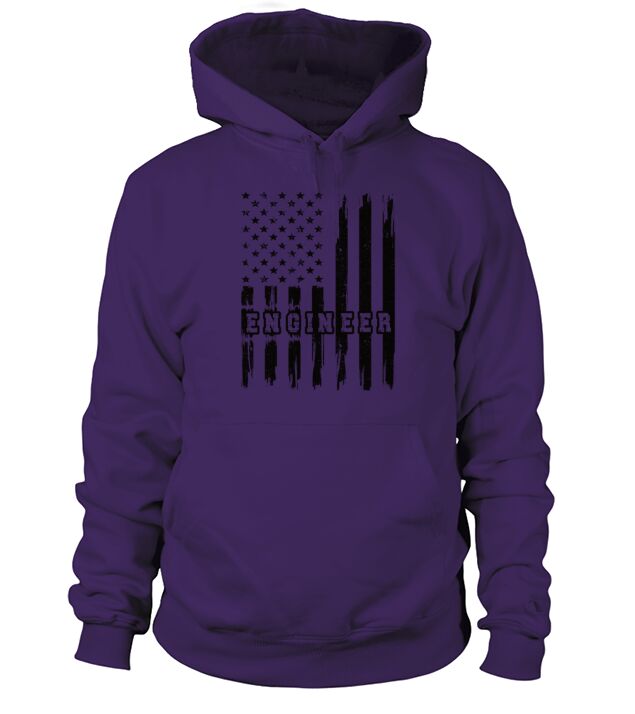 Engineer US Flag Engineering Student Graduation Hoodie Unisex