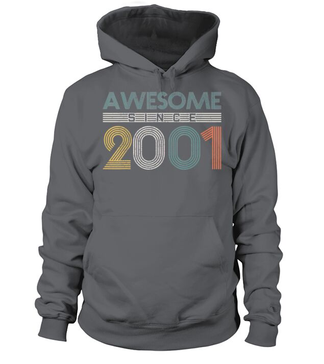 20th Birthday Gift 20 Years Vintage Awesome Since Men's Hoodie