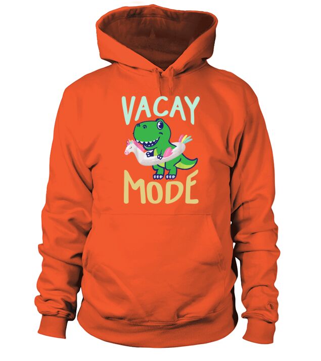 Vacay Mode Cute Dino Dinosaur Funny Family Vacatio Men's Hoodie