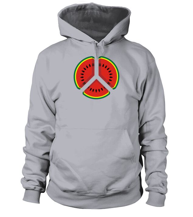 Watermelon Peace Sign Men's Hoodie