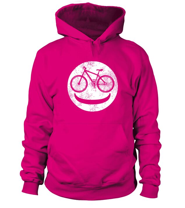 MTB Bike Happy Face Cycling Cyclists Men's Hoodie