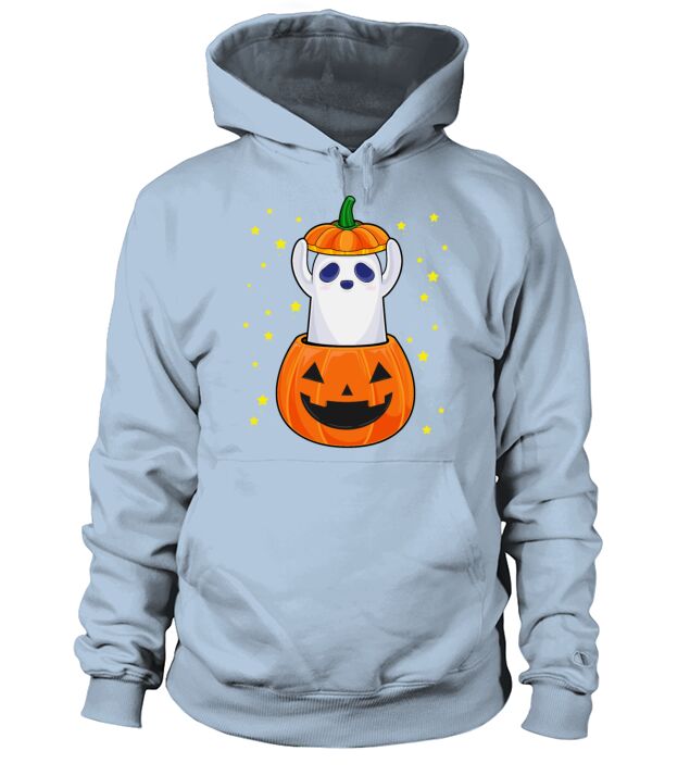 Pumpkin Ghost Funny Halloween Costume Cute Ghostie Men's Hoodie