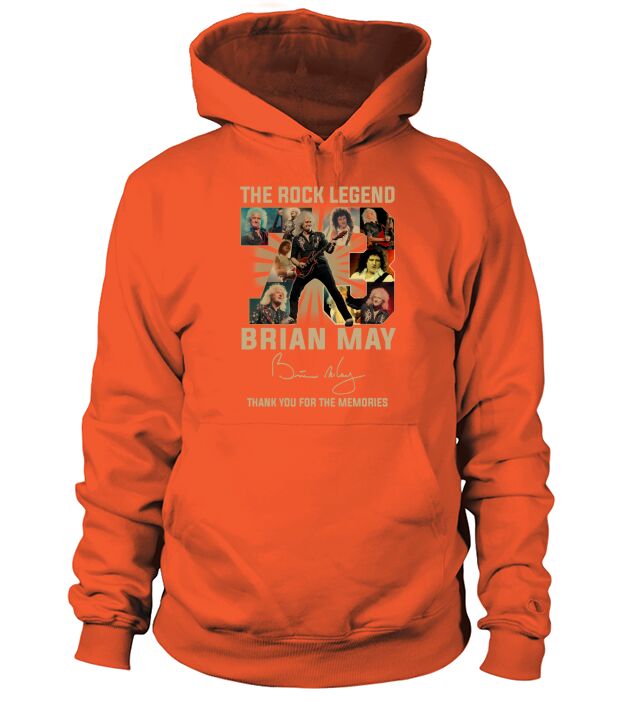 The Rock Legend 73 Brian May Thank You For The Memories Signature - Travel Mug Hoodie Unisex