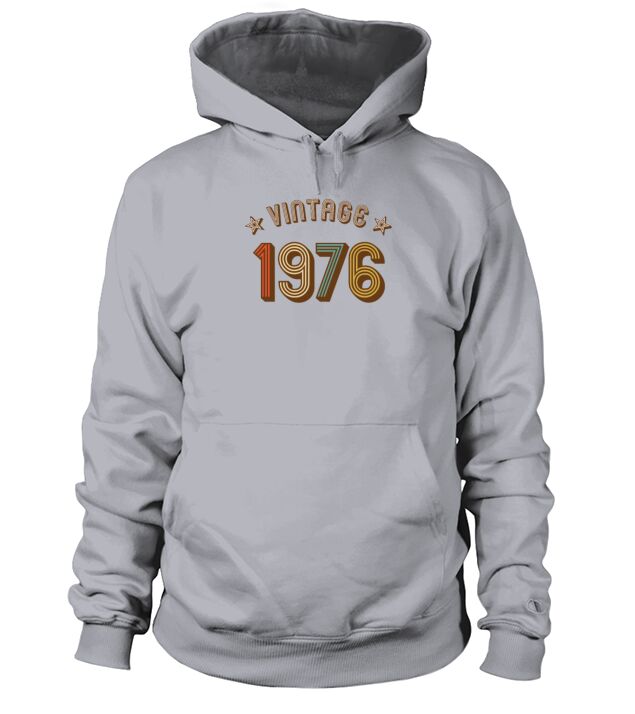 1976 vintage retro year of birth birthday Men's Hoodie