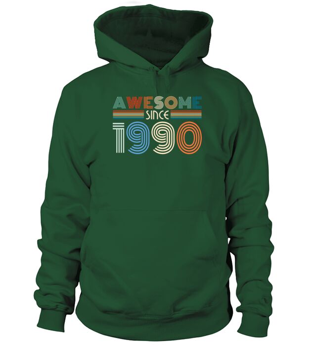 1990 Vintage born in Retro age Birthday gift idea Men's Hoodie