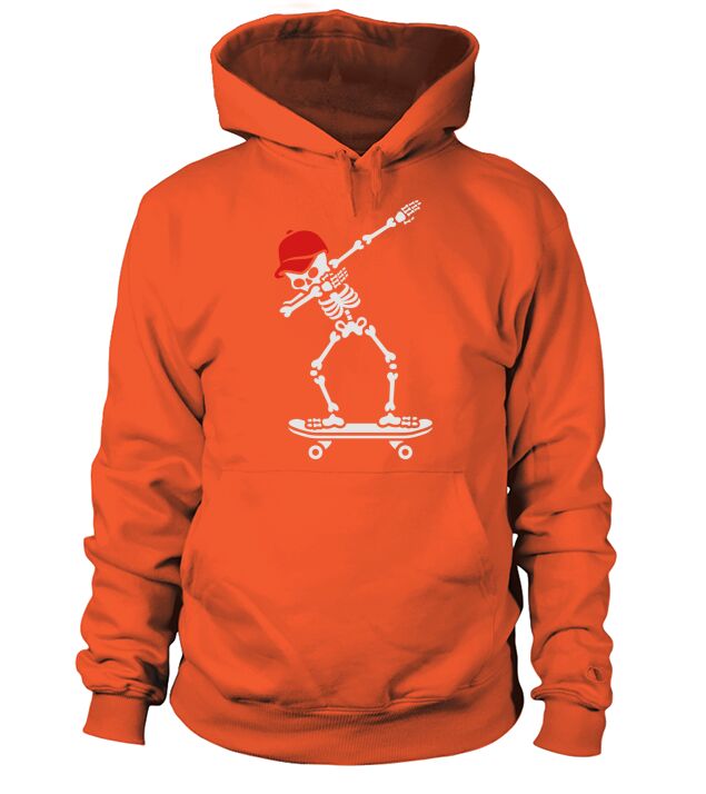 Dab dabbing skeleton skateboard skater Men's Hoodie