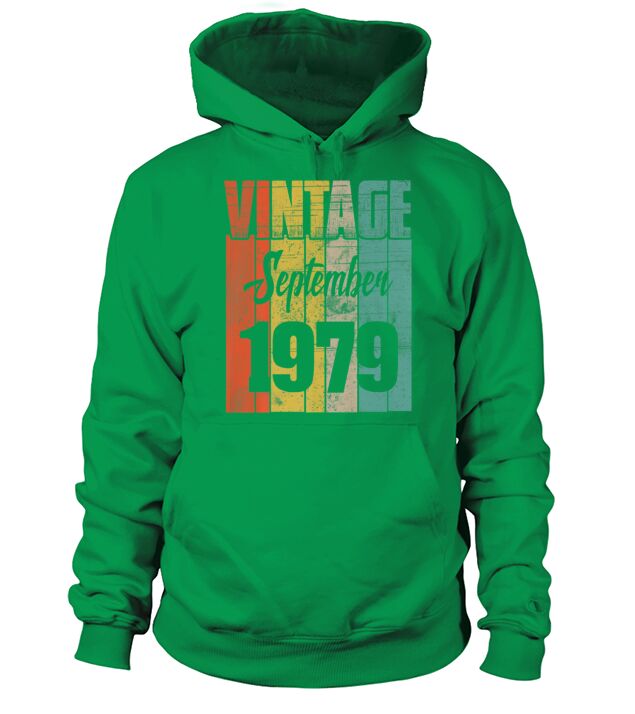 Birthday 365 Vintage September 1979 Birthday Gifts Men's Hoodie