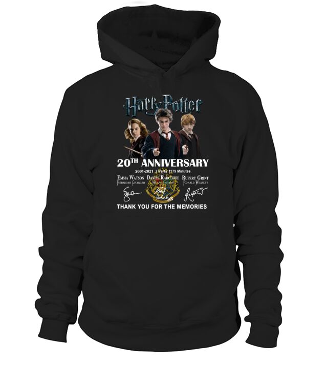 Officical Harry 20th anniversary 2001-2021 thank you for the memories signatures Hoodie Unisex