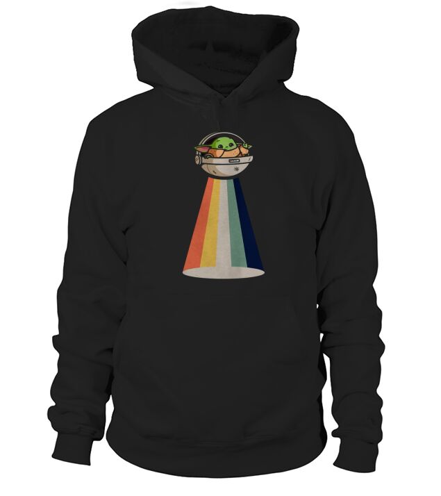 Baby Yoda UFO vintage shirt - Ladies Flowy Tank Hoodie Unisex