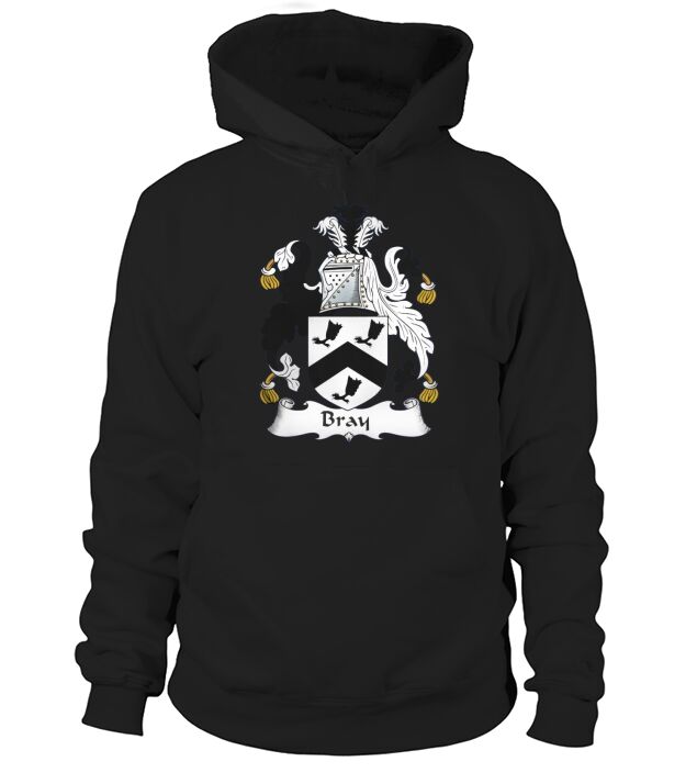 Bray Coat of Arms Irish Family Crests Hoodie Unisex
