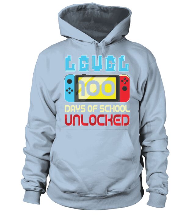 Level 100 Days Of School Unlocked Video Games Men's Hoodie