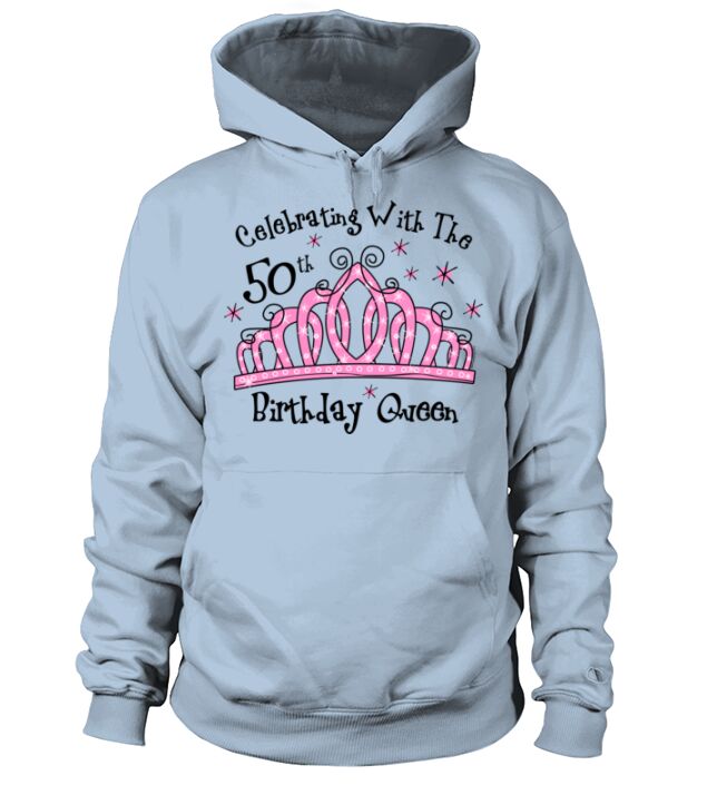 Tiara 50th Birthday Queen CW Men's Hoodie