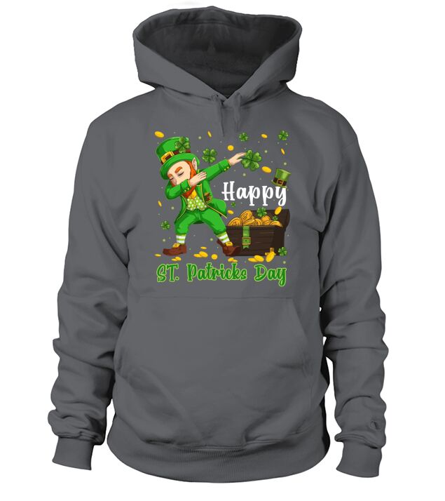 happy St. Patricks Day funny dabbing leprechaun shamrock shirt shirt Hoodie Unisex