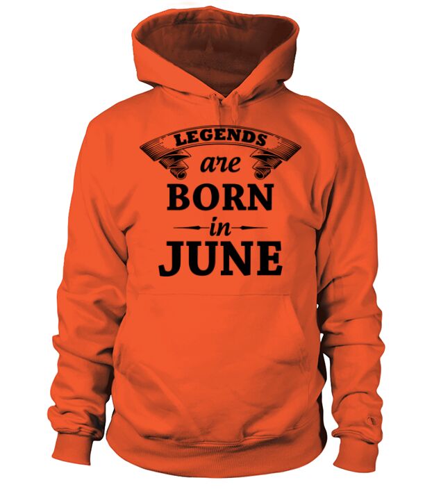 Legends are Born in June Men's Hoodie