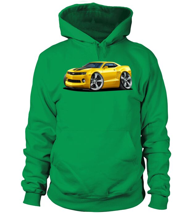 2010-12 Chevy Camaro Yellow-Black Car Men's Hoodie
