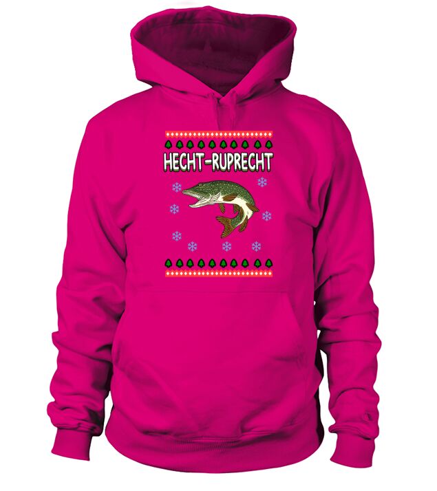 Hecht Ruprecht Christmas fishing fishery present Men's Hoodie