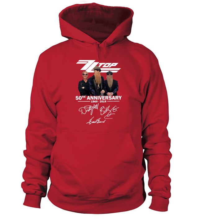 50th Anniversary ZZ Top 1969-2019 Signatures sh?t Hoodie Unisex