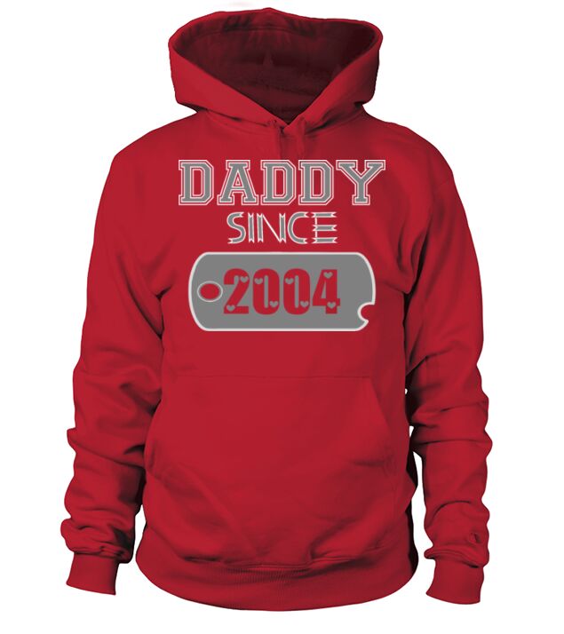 Daddy Since Tag 2004 Happy Fathers Day Men's Hoodie