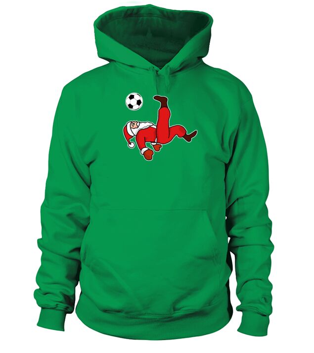Merry Christmas Santa claus Christmas soccer player Hoodie Unisex