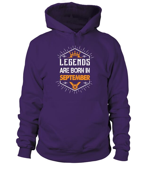Legends are born in September Men's Hoodie