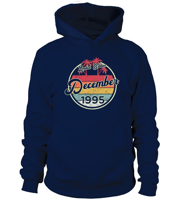 Vintage December 1995 25th Birthday 25 Year Gift Men's Hoodie