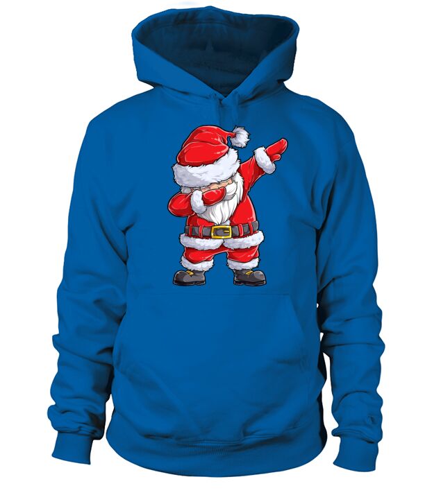 Christmas Shirts for Boys Kids Dabbing Santa Xmas Men's Hoodie