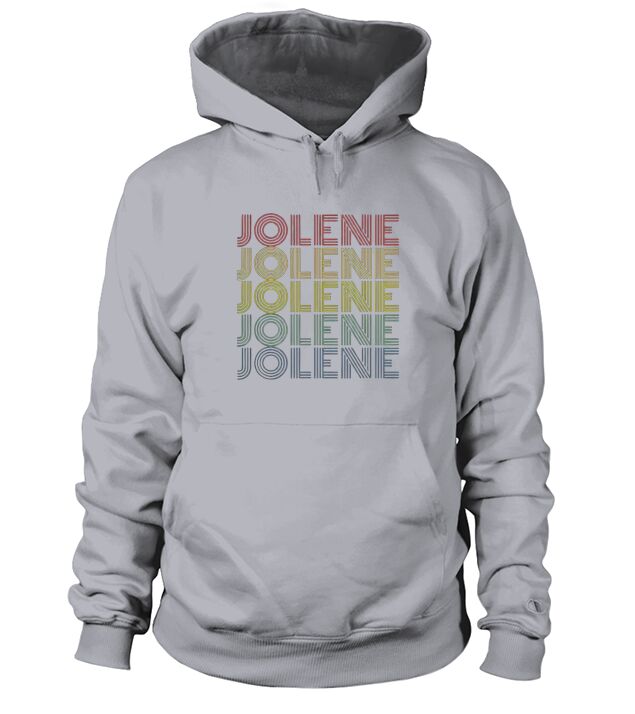 Jolene Retro Wordmark Pattern Vintage Style Men's Hoodie