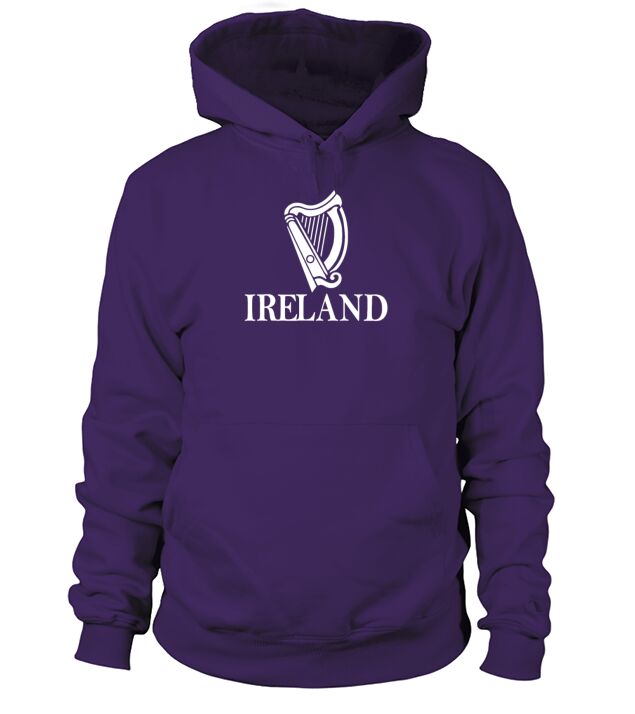 Ireland Harp St Patricks Day graphic Irish Hoodie Unisex