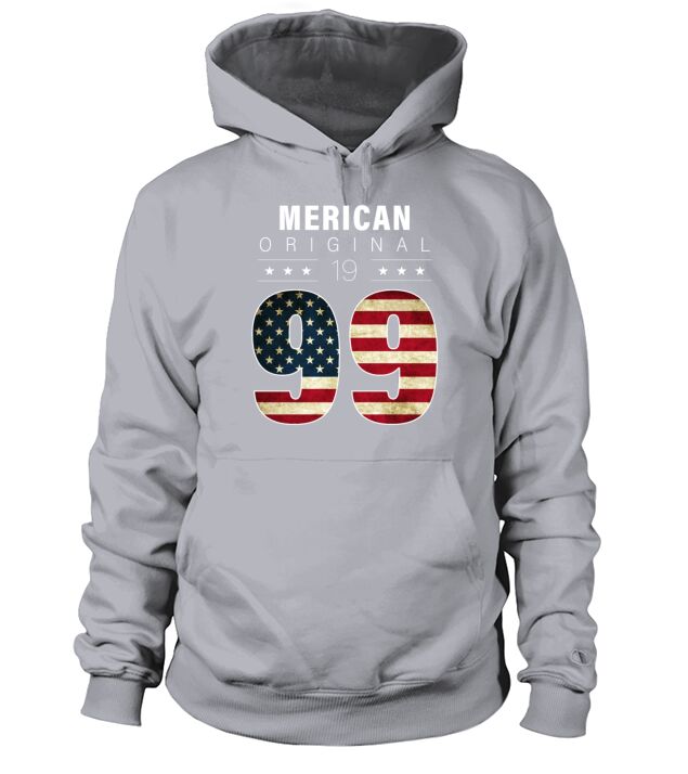 Merican Original 1999 23th birthday American Flag Men's Hoodie