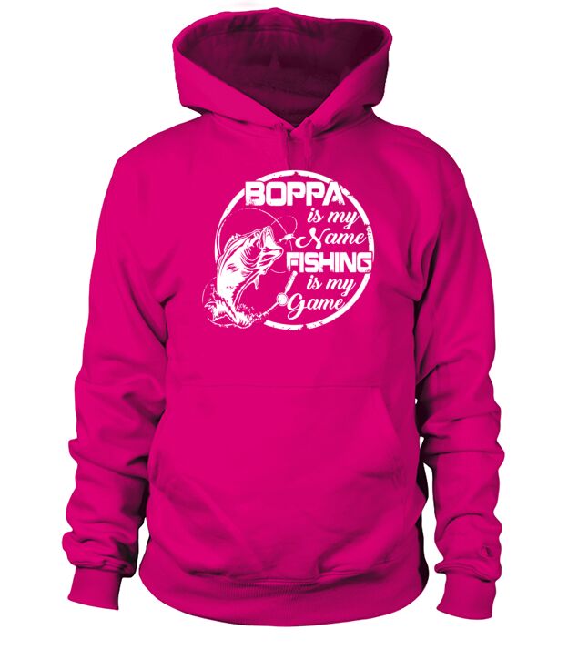 Boppa Is My Name Fishing Game Father s Day Men's Hoodie