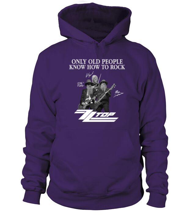 Only Old People Know How To Rock Zz Top Signatures Hoodie Unisex