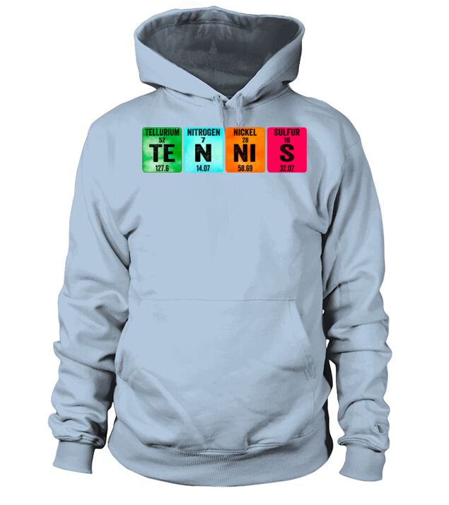 Tennis Periodic Table Hoodie Unisex