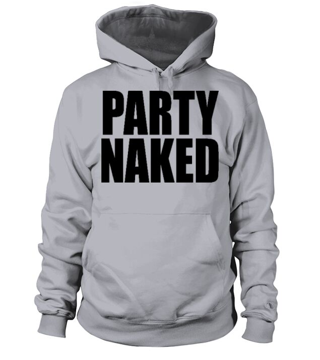 Party Naked Funny College Design Men's Hoodie