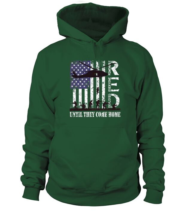 RED Friday Remember Everyone Deployed US Flag Army Vintage Hoodie Unisex