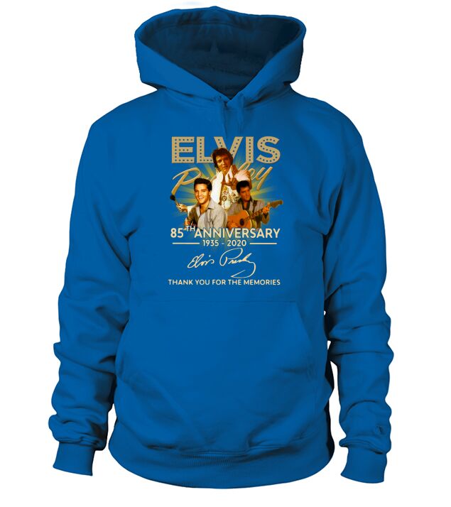 Elvis Presley 85th anniversary thank you for the memories signature Hoodie Unisex