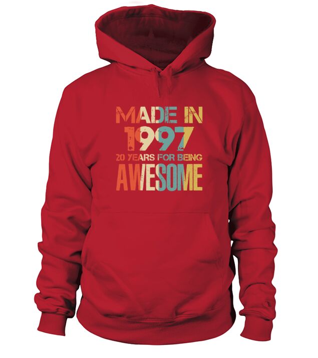 Made In 1997 21 Years Of Awesomeness t-shirt Men's Hoodie