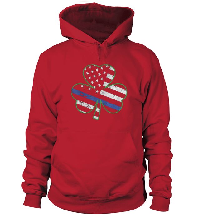 American Flag Shamrock Hoodie Unisex