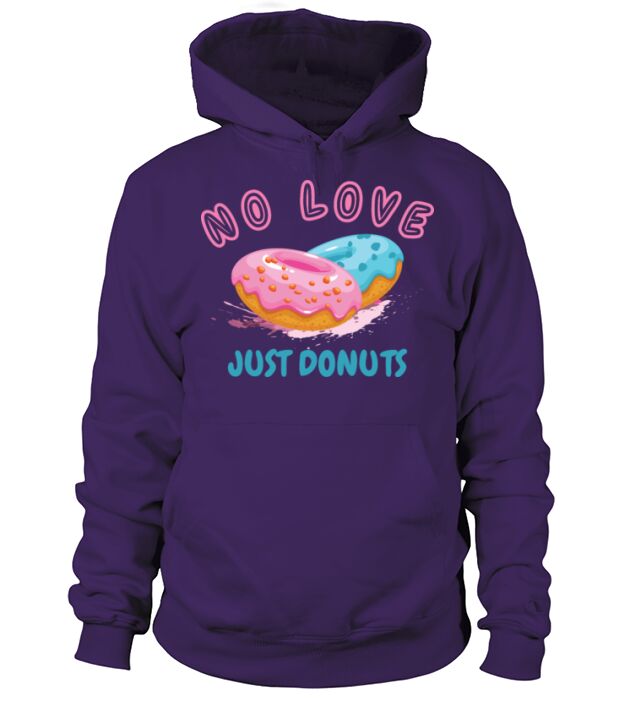 NO LOVE JUST DONUTS Men's Hoodie