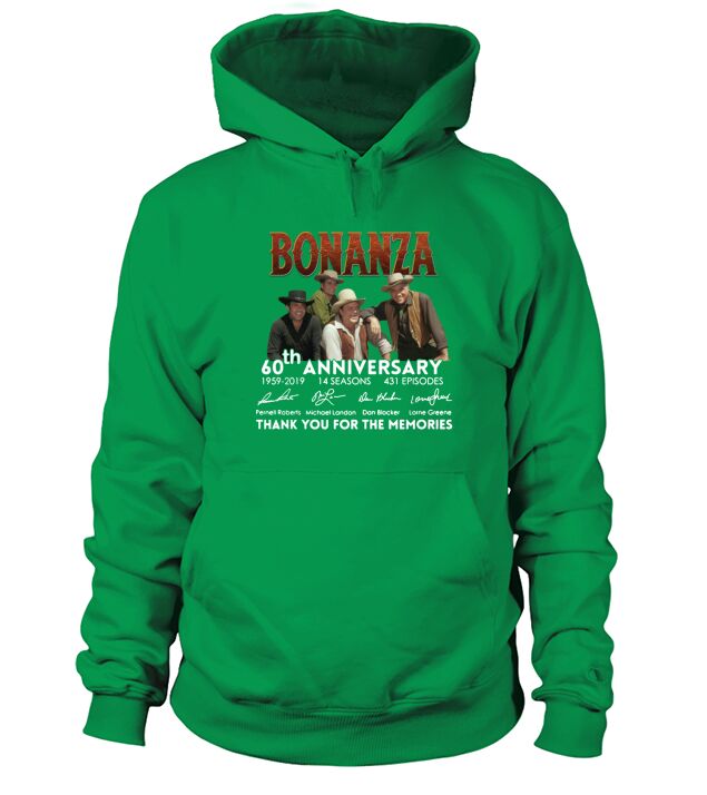 60th Anniversary Thank You For The Memories 1959-2019 Bonanza shirt Hoodie Unisex