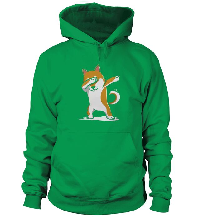 Shiba Inu Cute Dabbing T-Shirt Funny Dab Dance Gift Shirt Hoodie Unisex