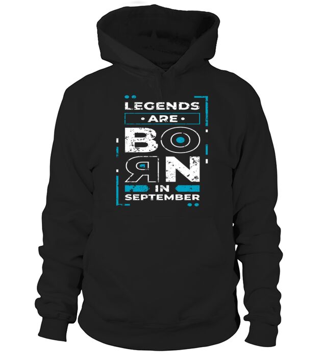 Legend Are Born In September Men's Hoodie