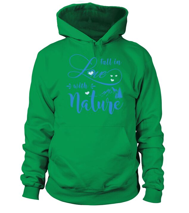 Fall In Love With Nature wb Men's Hoodie