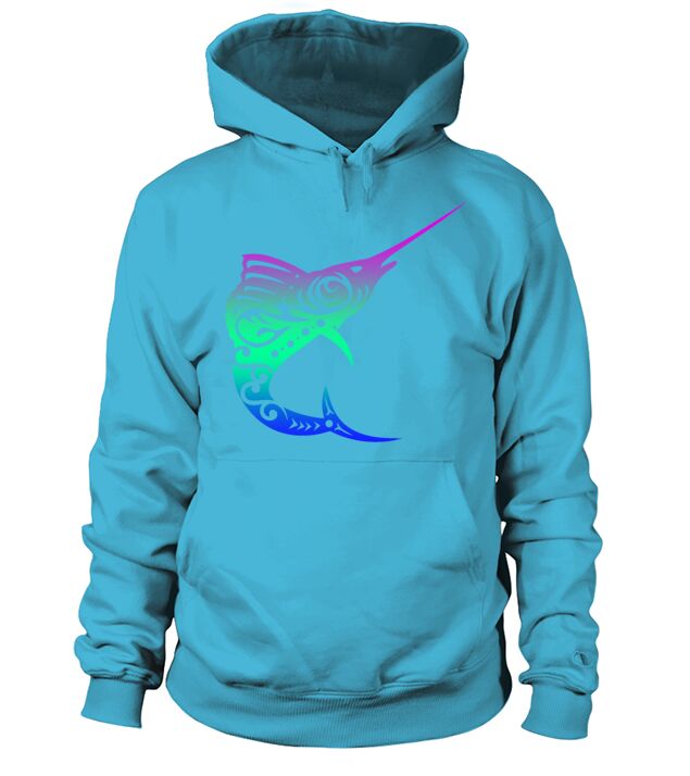Maori Swordfish Polynesian Tribal Tattoo Gift Idea Men's Hoodie