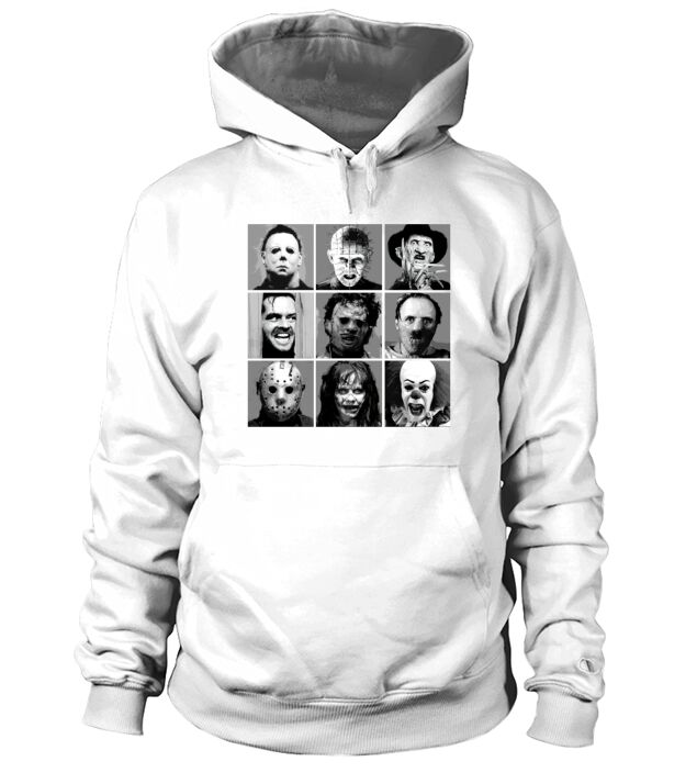 vintage style Funny Face Horror Halloween Movie Characters Version Hoodie Unisex