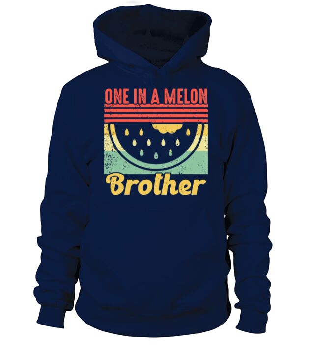 Family summer Watermelon Vintage One In A Melon Men's Hoodie